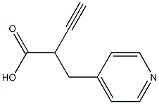 2-PYRIDIN-4-YLMETHYL-BUT-3-YNOIC ACID Struktur