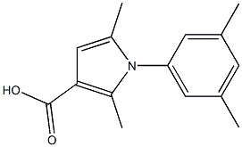 1-(3,5-DIMETHYLPHENYL)-2,5-DIMETHYL-1H-PYRROLE-3-CARBOXYLIC ACID Struktur