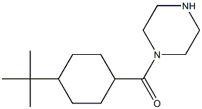 1-[(4-TERT-BUTYLCYCLOHEXYL)CARBONYL]PIPERAZINE Struktur