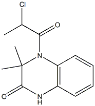 4-(2-CHLOROPROPANOYL)-3,3-DIMETHYL-3,4-DIHYDROQUINOXALIN-2(1H)-ONE Struktur