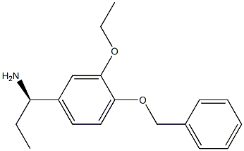 (1R)-1-[3-ETHOXY-4-(PHENYLMETHOXY)PHENYL]PROPYLAMINE Struktur