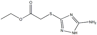 ETHYL [(5-AMINO-1H-1,2,4-TRIAZOL-3-YL)THIO]ACETATE Struktur