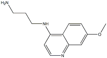 4-(3-AMINOPROP-1-YL)AMINO-7-METHOXYQUINOLINE Struktur