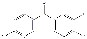 2-CHLORO-5-(4-CHLORO-3-FLUOROBENZOYL)PYRIDINE Struktur