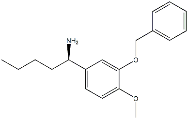 (1R)-1-[4-METHOXY-3-(PHENYLMETHOXY)PHENYL]PENTYLAMINE Struktur