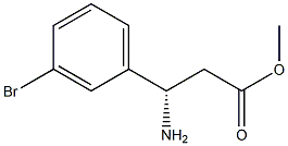 METHYL (3S)-3-AMINO-3-(3-BROMOPHENYL)PROPANOATE Struktur