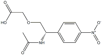 (R)-N-ACETYL-4-NITRO-2-PHENYLGLYCINOL-O-ACETATE Struktur