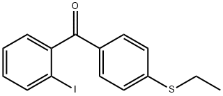 4-ETHYLTHIO-2'-IODOBENZOPHENONE Struktur