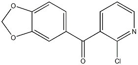 2-CHLORO-3-[3,4-(METHYLENEDIOXY)BENZOYL]PYRIDINE Struktur