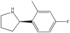 (2R)-2-(4-FLUORO-2-METHYLPHENYL)PYRROLIDINE Struktur