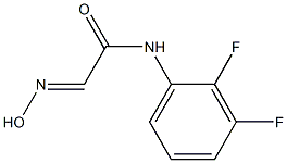 N-(2,3-DIFLUORO-PHENYL)-2-[(E)-HYDROXYIMINO]-ACETAMIDE Struktur