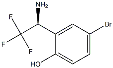 2-((1S)-1-AMINO-2,2,2-TRIFLUOROETHYL)-4-BROMOPHENOL Struktur