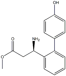 METHYL (3R)-3-AMINO-3-[2-(4-HYDROXYPHENYL)PHENYL]PROPANOATE Struktur