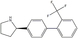 (2R)-2-(4-[2-(TRIFLUOROMETHYL)PHENYL]PHENYL)PYRROLIDINE Struktur