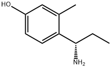 4-((1S)-1-AMINOPROPYL)-3-METHYLPHENOL Struktur