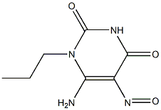 6-AMINO-5-NITROSO-1-PROPYL-1H-PYRIMIDINE-2,4-DIONE Struktur