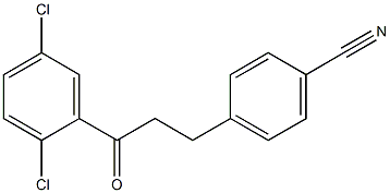 3-(4-CYANOPHENYL)-2',5'-DICHLOROPROPIOPHENONE Struktur