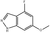 4-FLUORO-6-METHOXY (1H)INDAZOLE Struktur