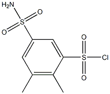 5-(AMINOSULFONYL)-2,3-DIMETHYLBENZENESULFONYL CHLORIDE Struktur