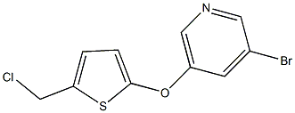 3-BROMO-5-(2-CHLORO-5-THENOYL)PYRIDINE Struktur