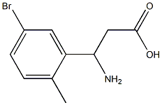 3-AMINO-3-(5-BROMO-2-METHYL-PHENYL)-PROPIONIC ACID Struktur