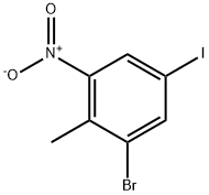 2-BROMO-4-IODO-6-NITROTOLUENE Struktur