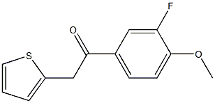 3'-FLUORO-4'-METHOXY-2-THIENYLACETOPHENONE Struktur