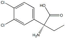 (2R)-2-AMINO-2-(3,4-DICHLOROPHENYL)BUTANOIC ACID Struktur