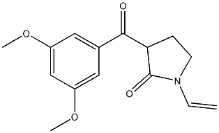 3-(3,5-DIMETHOXY-BENZOYL)-1-VINYL-PYRROLIDIN-2-ONE Struktur