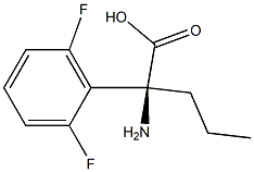 (2S)-2-AMINO-2-(2,6-DIFLUOROPHENYL)PENTANOIC ACID Struktur