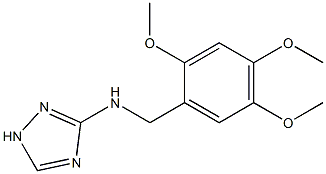 N-(2,4,5-TRIMETHOXYBENZYL)-1H-1,2,4-TRIAZOL-3-AMINE Struktur