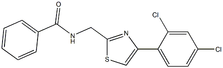 N-([4-(2,4-DICHLOROPHENYL)-1,3-THIAZOL-2-YL]METHYL)BENZAMIDE Struktur