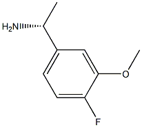 (1R)-1-(4-FLUORO-3-METHOXYPHENYL)ETHYLAMINE Struktur