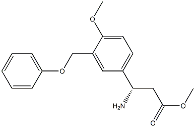 METHYL (3S)-3-AMINO-3-[4-METHOXY-3-(PHENOXYMETHYL)PHENYL]PROPANOATE Struktur