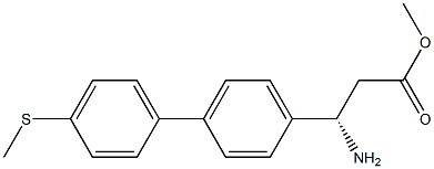 METHYL (3S)-3-AMINO-3-[4-(4-METHYLTHIOPHENYL)PHENYL]PROPANOATE Struktur