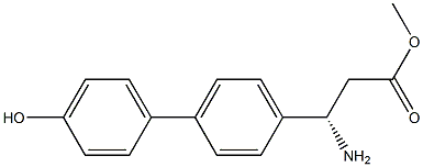 METHYL (3S)-3-AMINO-3-[4-(4-HYDROXYPHENYL)PHENYL]PROPANOATE Struktur