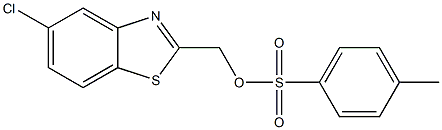 (5-CHLORO-1,3-BENZOTHIAZOL-2-YL)METHYL 4-METHYLBENZENESULFONATE Struktur