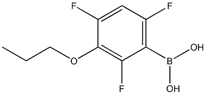 3-PROPOXY-2,4,6-TRIFLUOROPHENYLBORONIC ACID Struktur