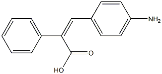 BENZENEACETIC ACID, ALPHA-[(4-AMINOPHENYL)METHYLENE]- Struktur