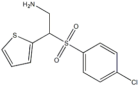 2-(4-CHLORO-BENZENESULFONYL)-2-THIOPHEN-2-YL-ETHYLAMINE Struktur