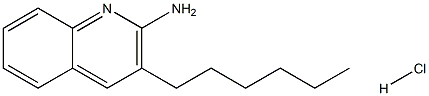 2-AMINO-3-HEXYLQUINOLINE HYDROCHLORIDE Struktur