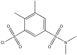 5-[(DIMETHYLAMINO)SULFONYL]-2,3-DIMETHYLBENZENESULFONYL CHLORIDE Struktur