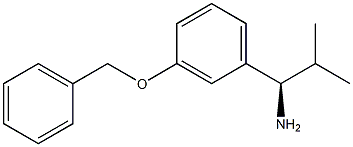 (1R)-2-METHYL-1-[3-(PHENYLMETHOXY)PHENYL]PROPYLAMINE Struktur