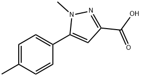 1-METHYL-5-P-TOLYL-1H-PYRAZOLE-3-CARBOXYLIC ACID Struktur