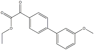 ETHYL 4-(3-METHOXYPHENYL)BENZOYLFORMATE Struktur