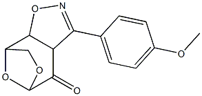 3,9,11-TRIOXA-4-AZATRICYCLO[6.2.1.0(2,6)]UNDEC-4-EN-7-ONE, 5-(4-METHOXYPHENYL)- Struktur