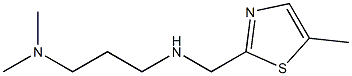 N,N-DIMETHYL-N'-(5-METHYL-THIAZOL-2-YLMETHYL)-PROPANE-1,3-DIAMINE Struktur