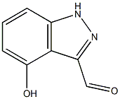 4-HYDROXY-1H-INDAZOLE-3-CARBOXALDEHYDE Struktur