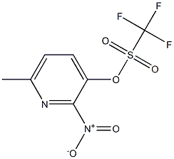 6-METHYL-2-NITRO-3-PYRIDYL TRIFLATE Struktur