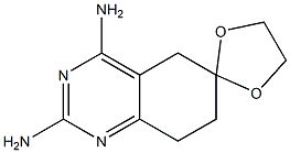 2,4-DIAMINO-7,8-DIHYDRO-6(5H)QUINAZOLINONE ETHYLENE KETAL Struktur